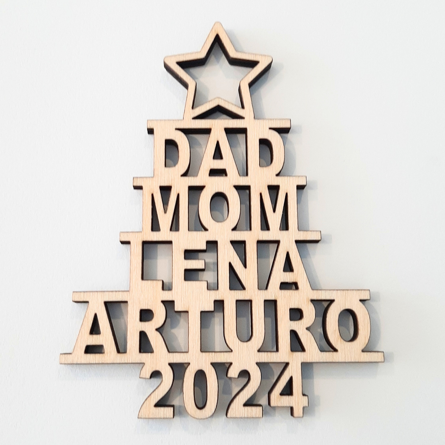 Christmas Tree Family Ornament