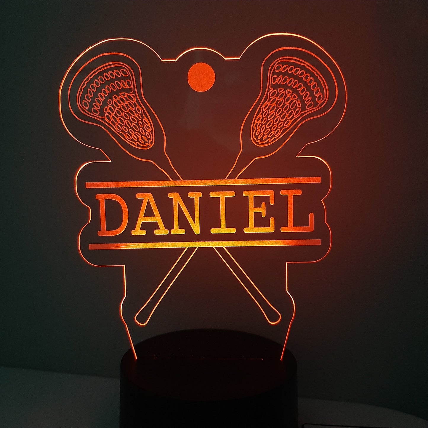 Personalized Lacrosse Night Light Sign