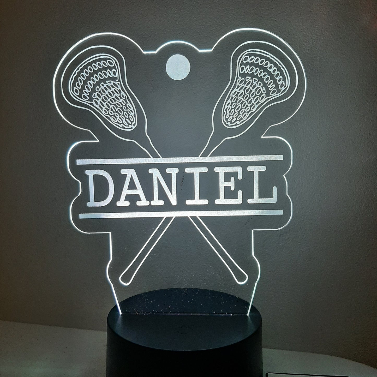 Personalized Lacrosse Night Light Sign
