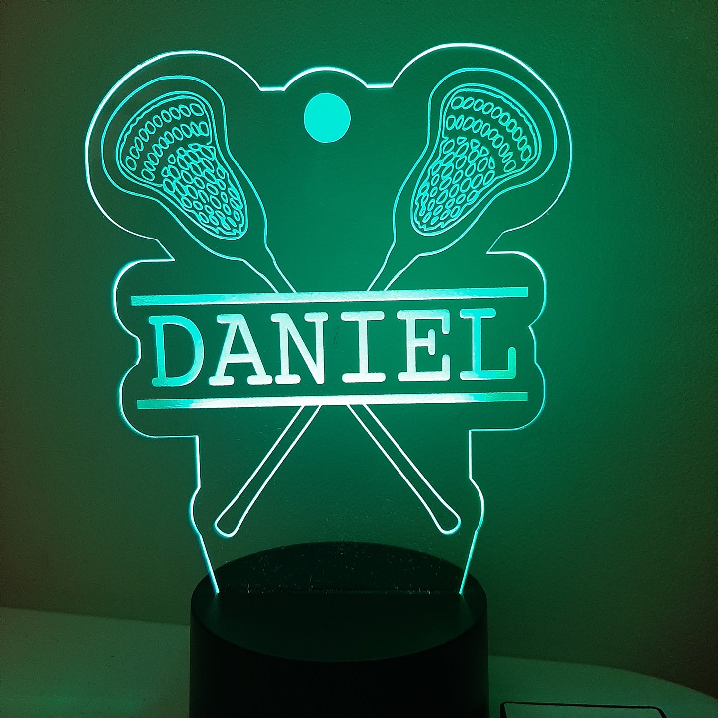 Personalized Lacrosse Night Light Sign