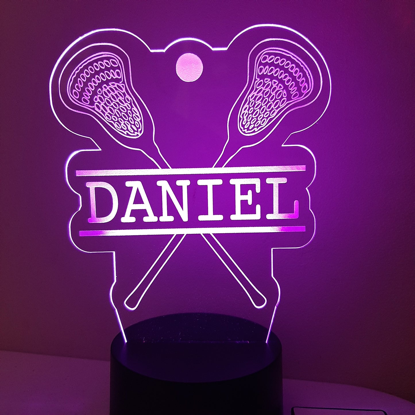 Personalized Lacrosse Night Light Sign