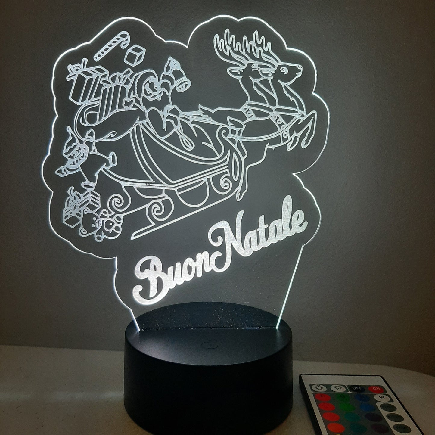 Christmas Santa LED Light Sign