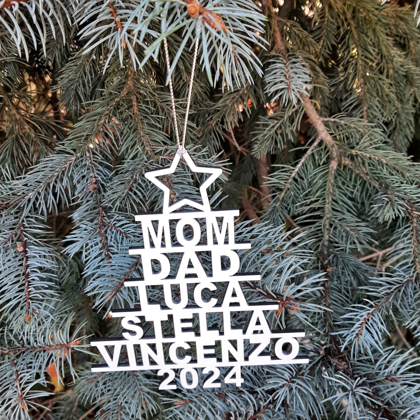 Christmas Tree Family Ornament