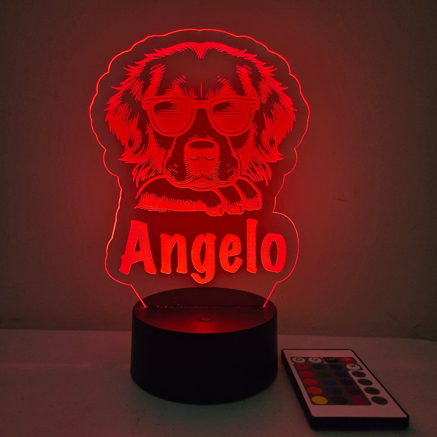 Personalized Dog LED Night Light Sign