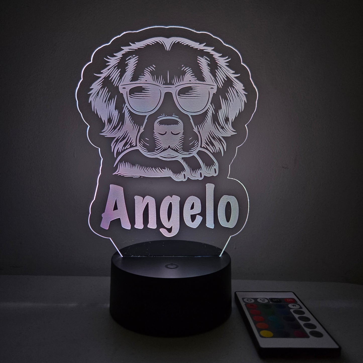 Personalized Dog LED Night Light Sign