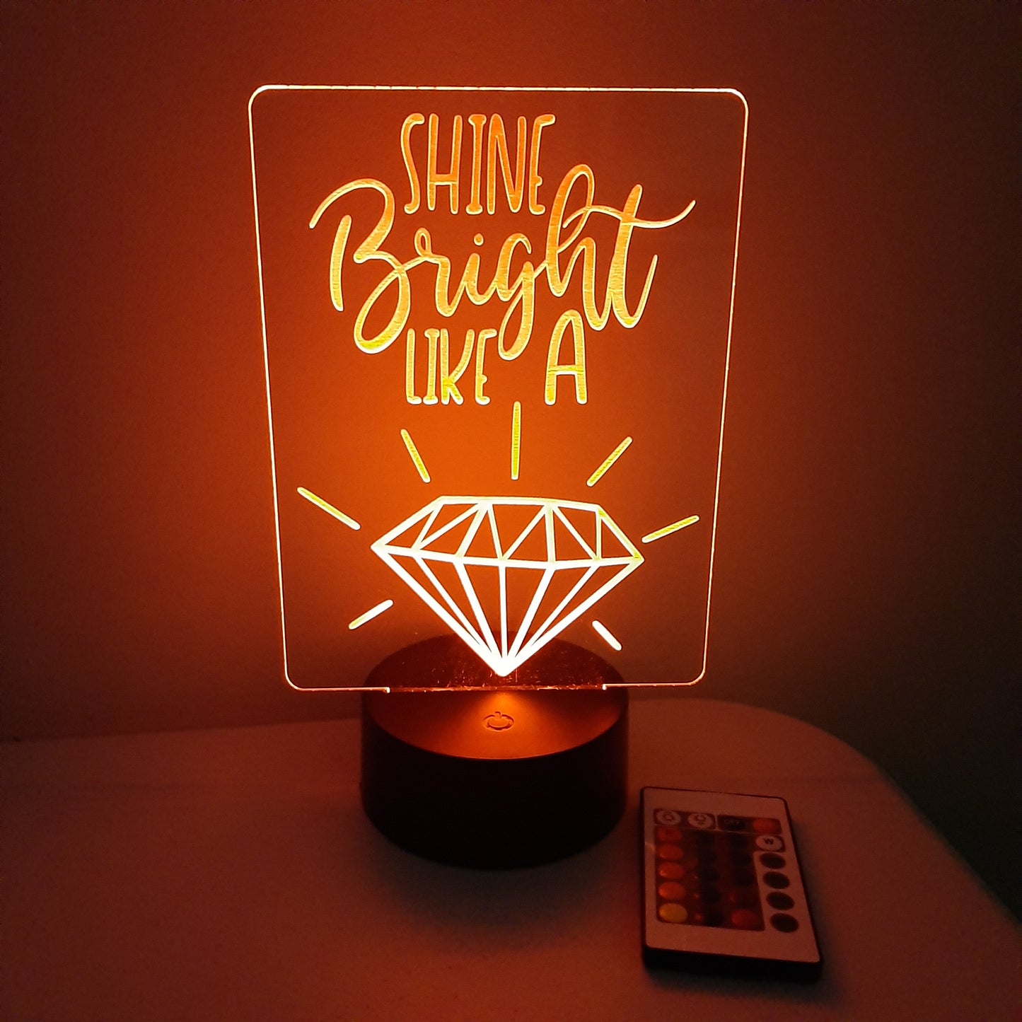 Shine Bright Like a Diamond LED Night Light Sign