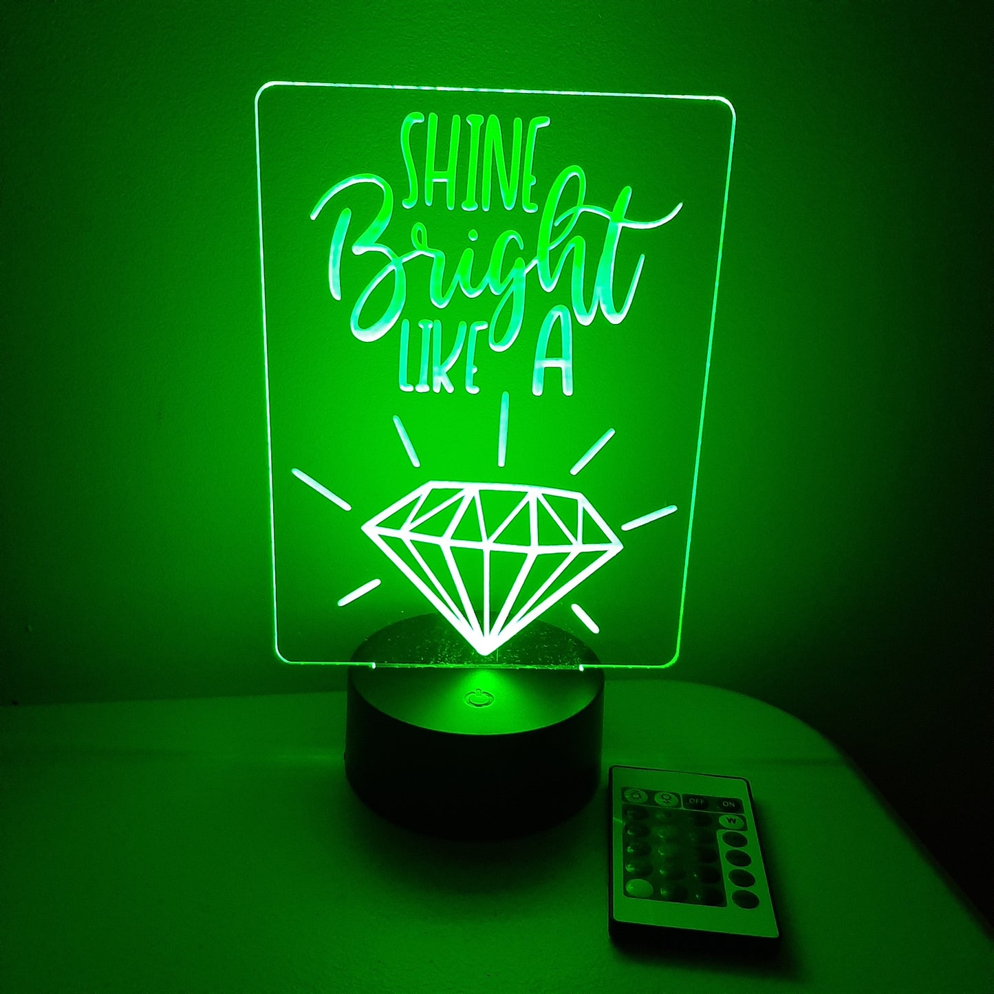 Shine Bright Like a Diamond LED Night Light Sign