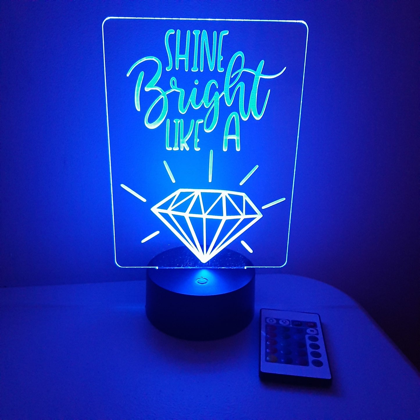 Shine Bright Like a Diamond LED Night Light Sign