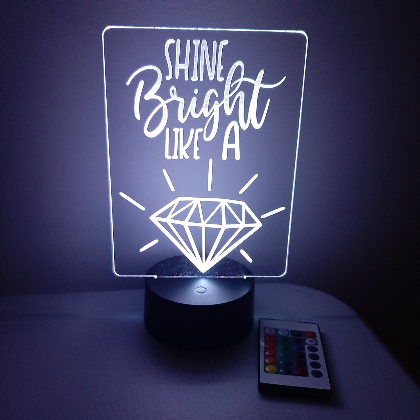 Shine Bright Like a Diamond LED Night Light Sign