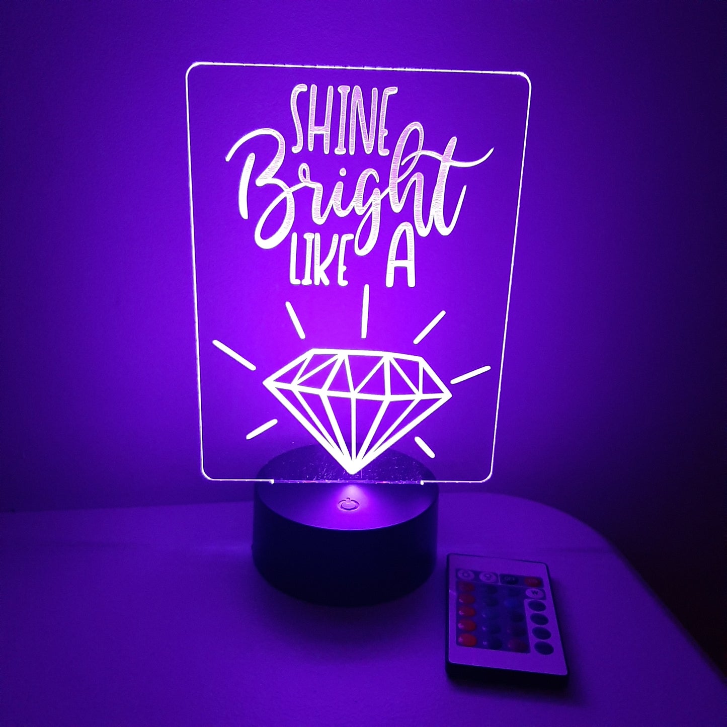 Shine Bright Like a Diamond LED Night Light Sign