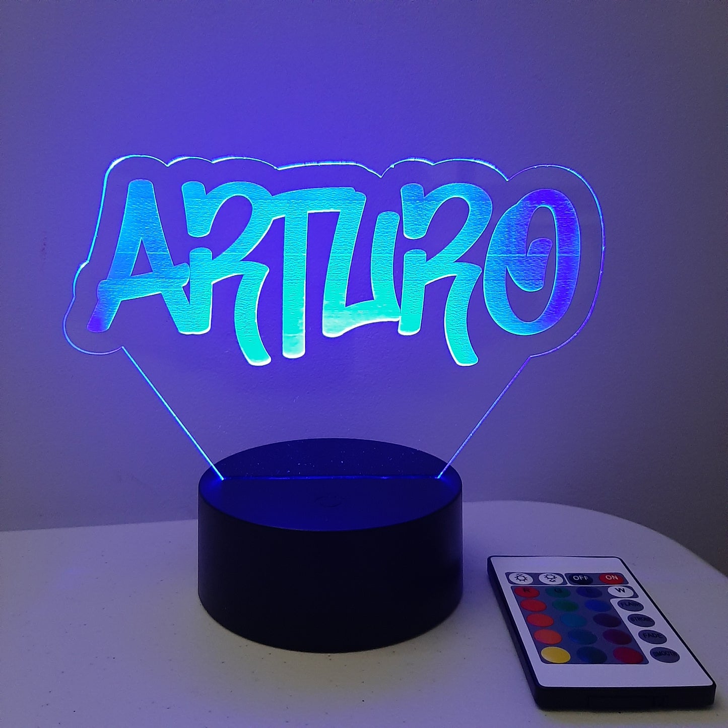 Personalized Graffiti Name LED Night Light Sign