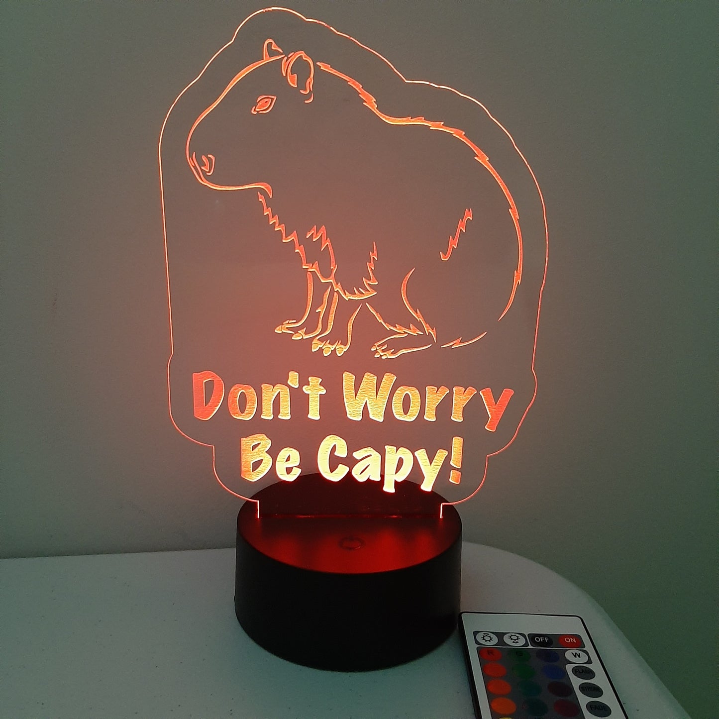 Capybara LED Night Light Sign