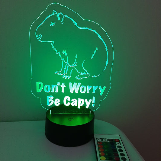 Capybara LED Night Light Sign