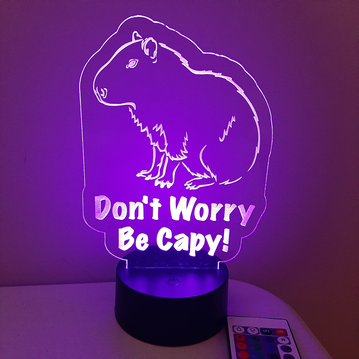 Capybara LED Night Light Sign