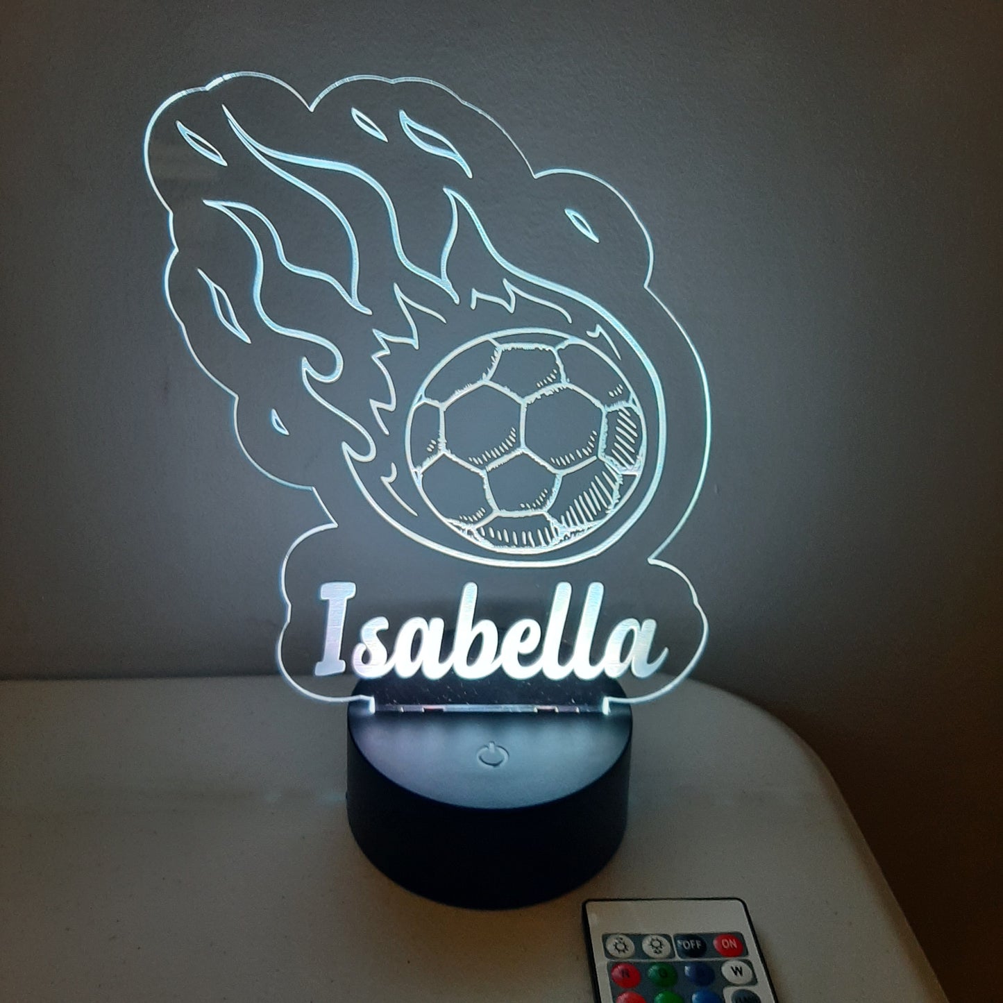 Personalized Soccer LED Night Light Sign