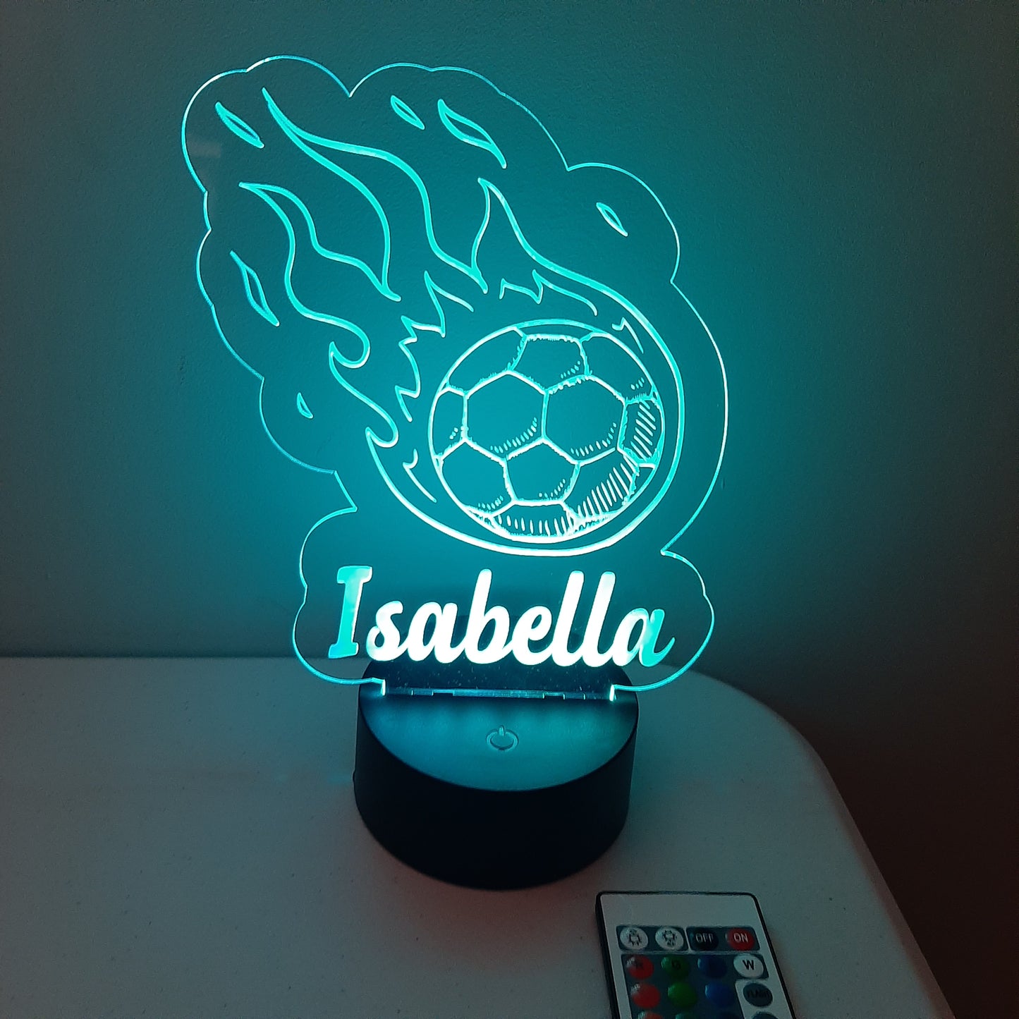 Personalized Soccer LED Night Light Sign