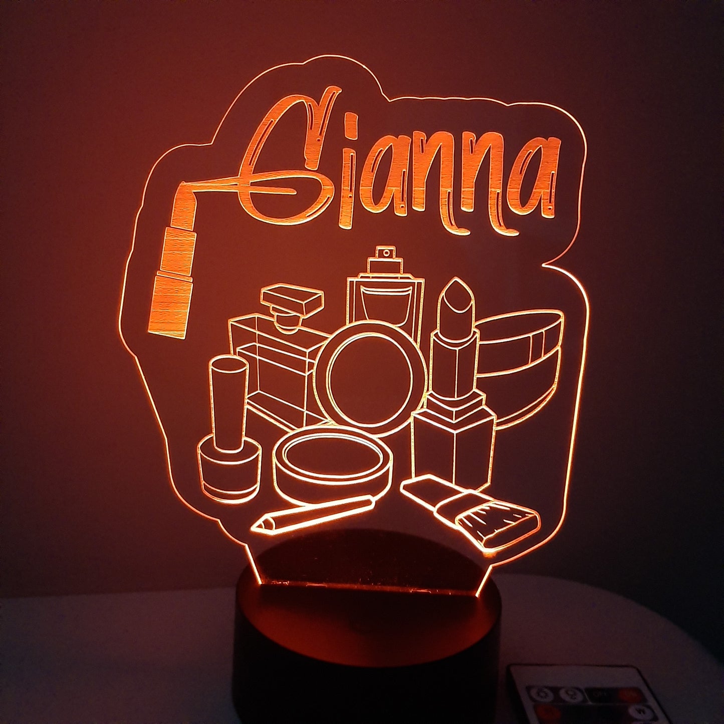 Personalized Makeup LED Night Light Sign