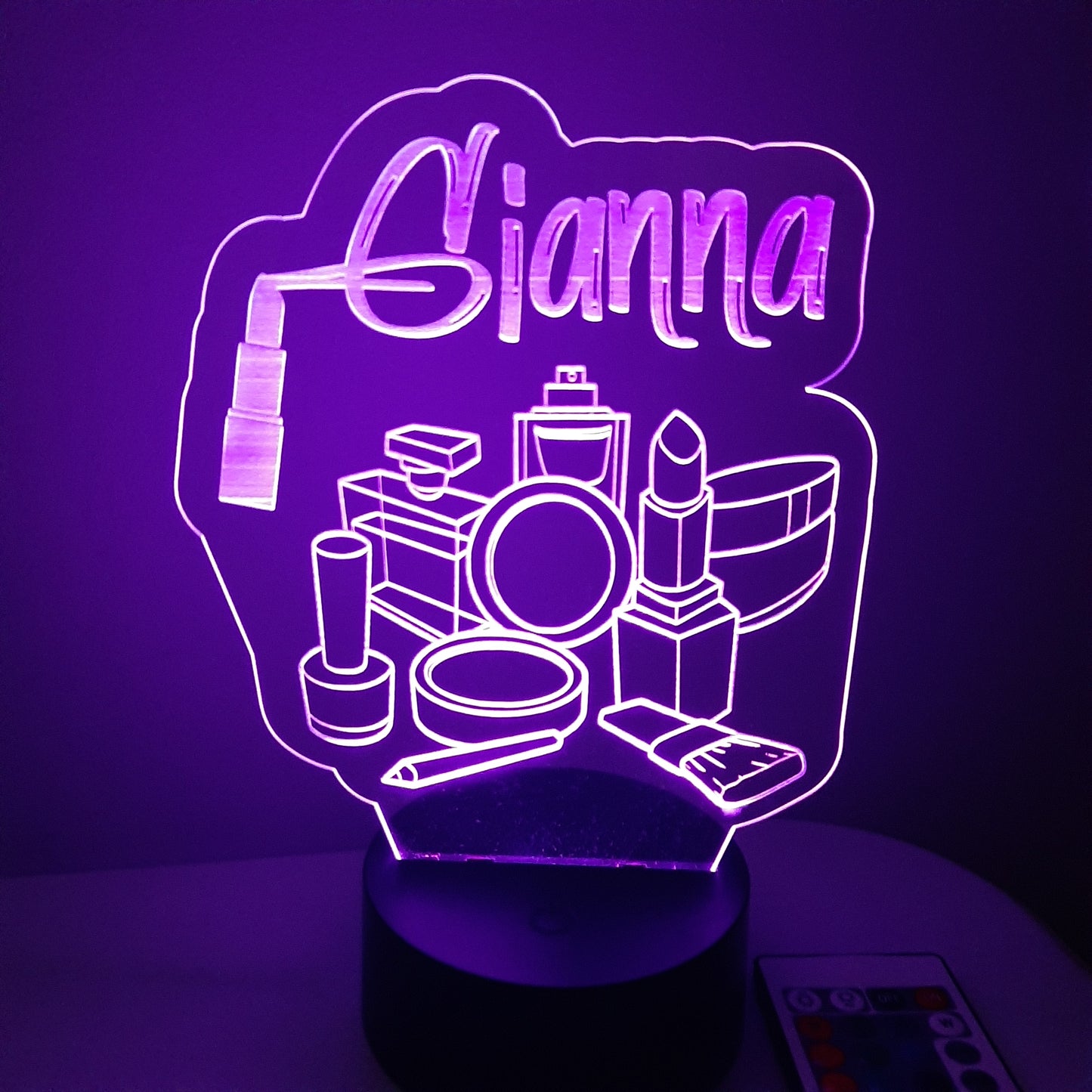 Personalized Makeup LED Night Light Sign