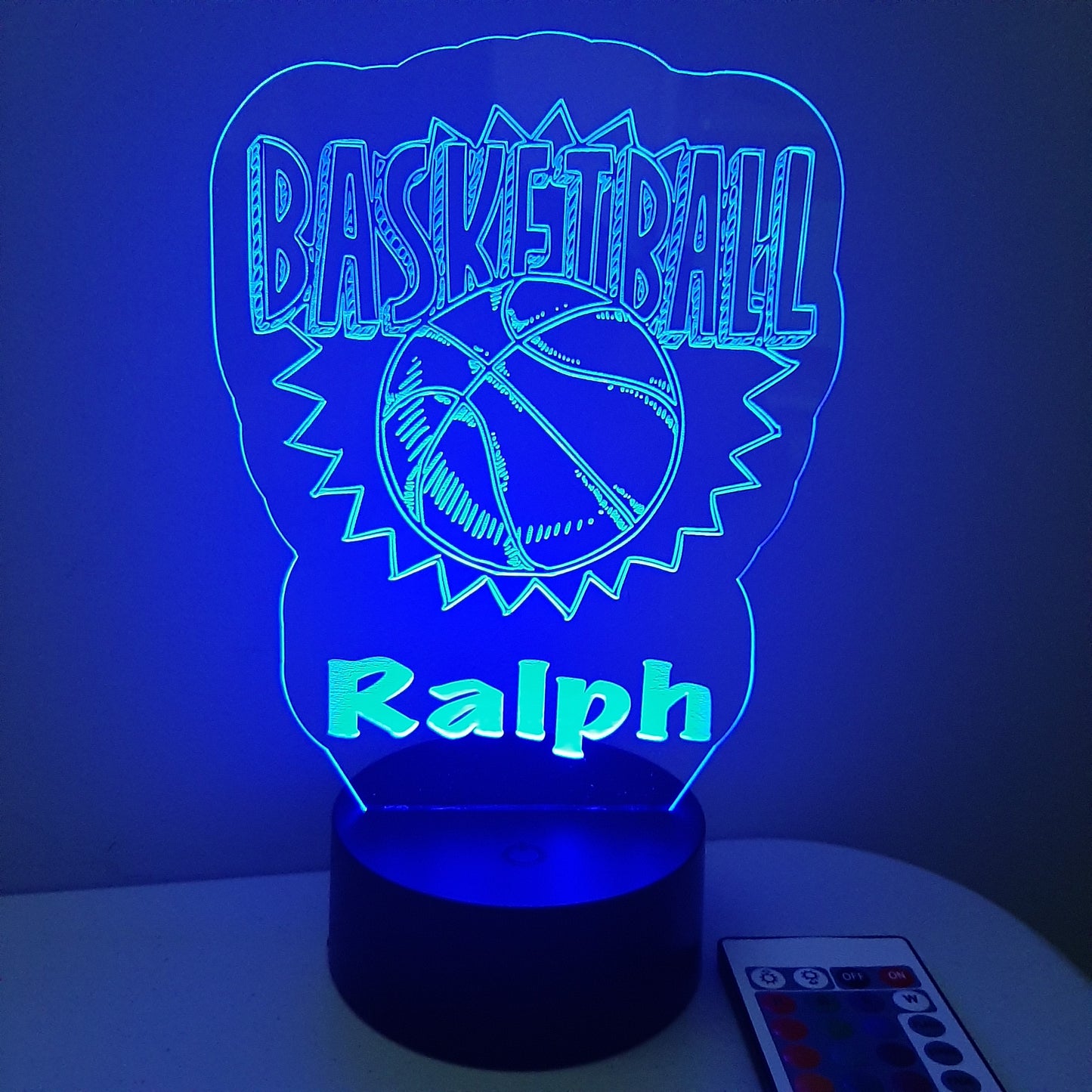 Personalized Basketball LED Night Light Sign