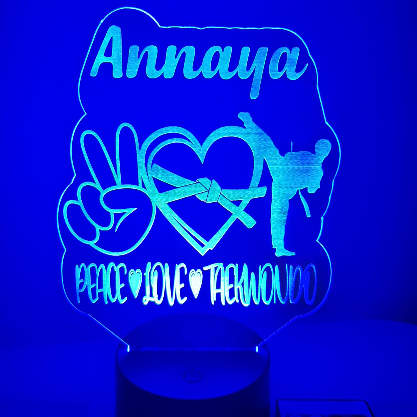 Personalized TAEKWONDO LED Night Light Sign