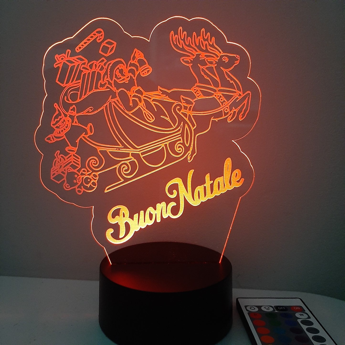 Christmas Santa LED Light Sign