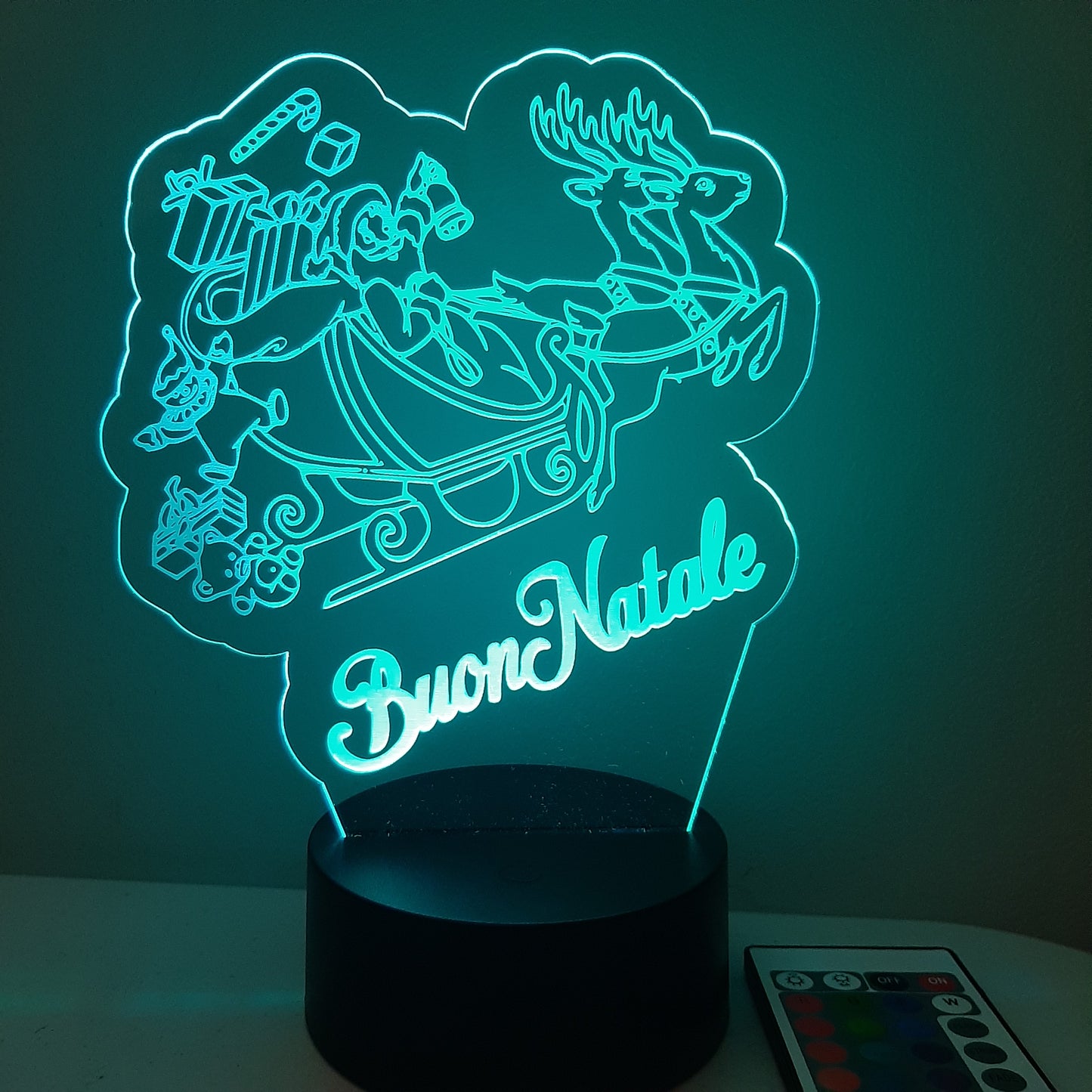 Christmas Santa LED Light Sign