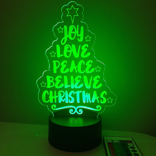 Christmas LED Light Sign