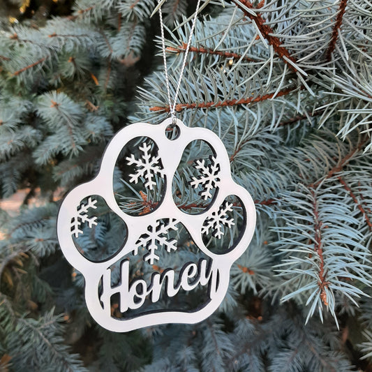 Personalized Dog Pet Name Ornament