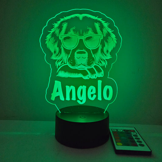 Personalized Dog LED Night Light Sign