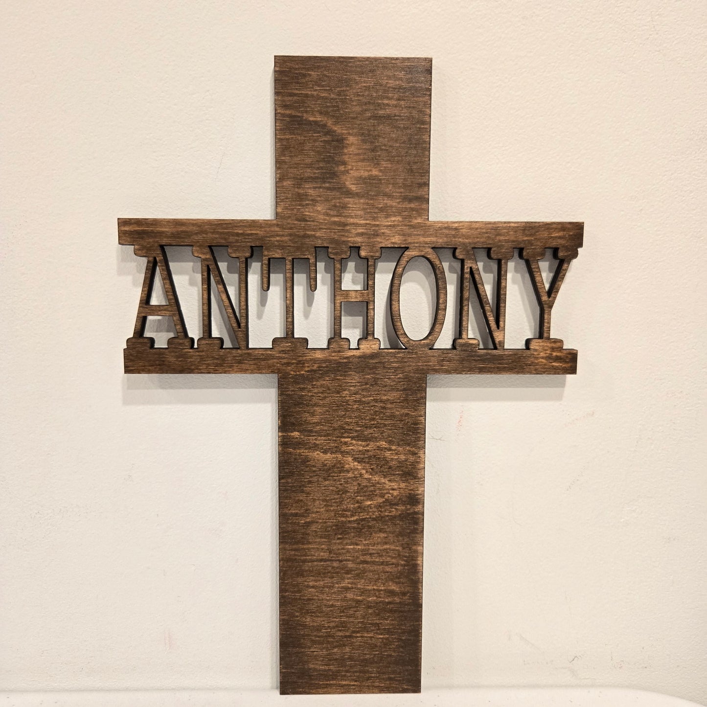 Personalized Wood Cross with Name