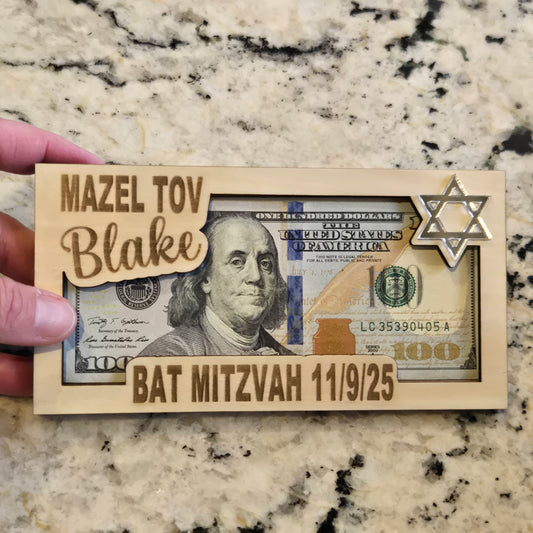 Bat Mitzvah / Bar Mitzvah Money Gift Holder