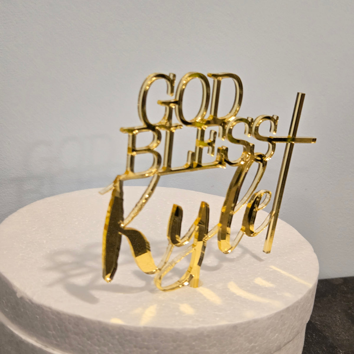 God Bless Custom Cake Topper
