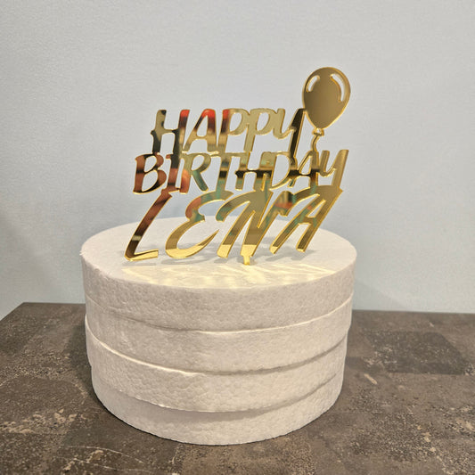 Happy Birthday Custom Cake Topper