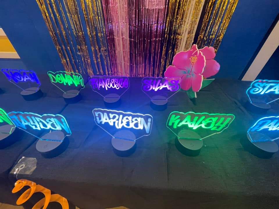 Personalized Graffiti Name LED Night Light Sign