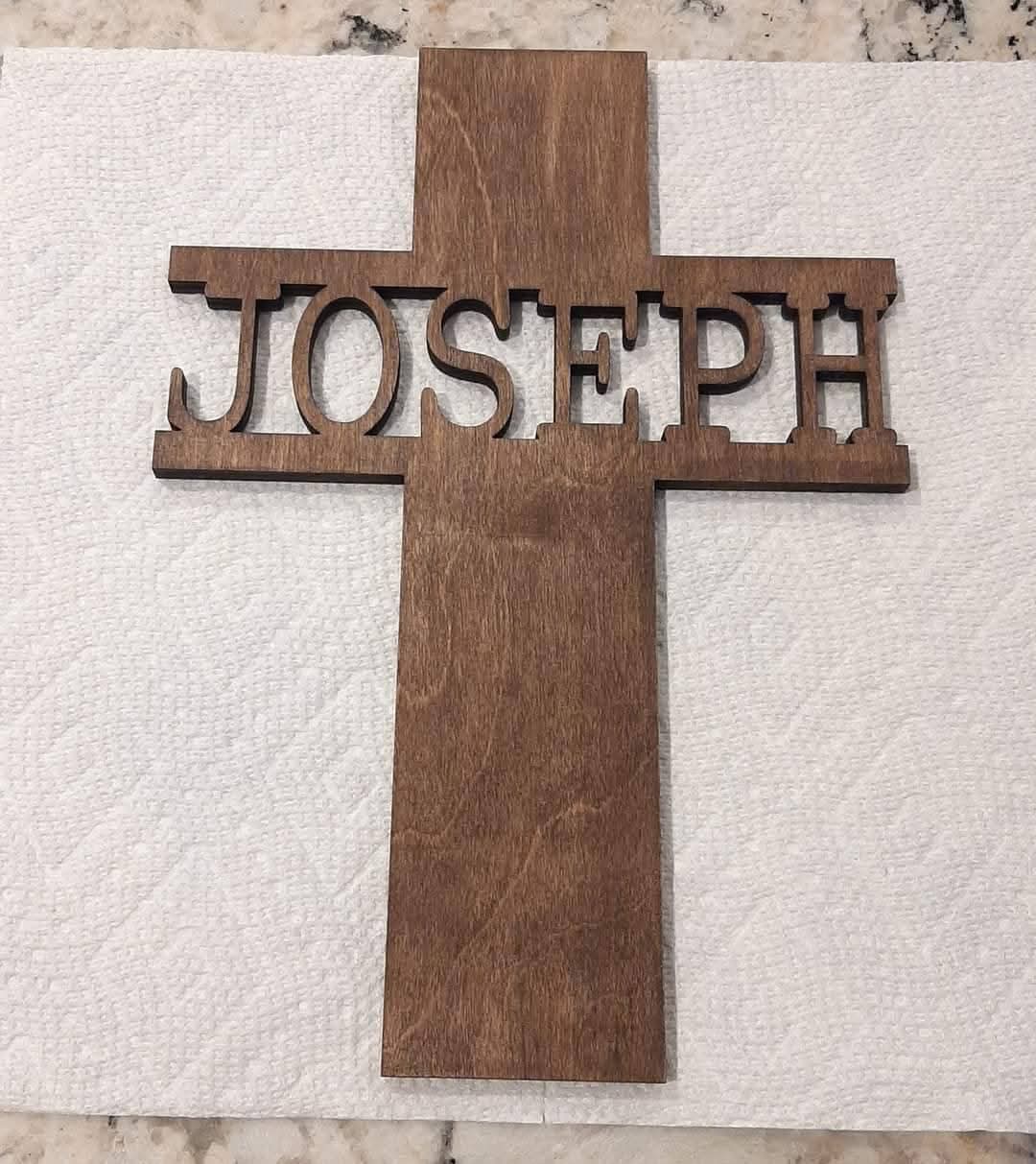 Personalized Wood Cross with Name