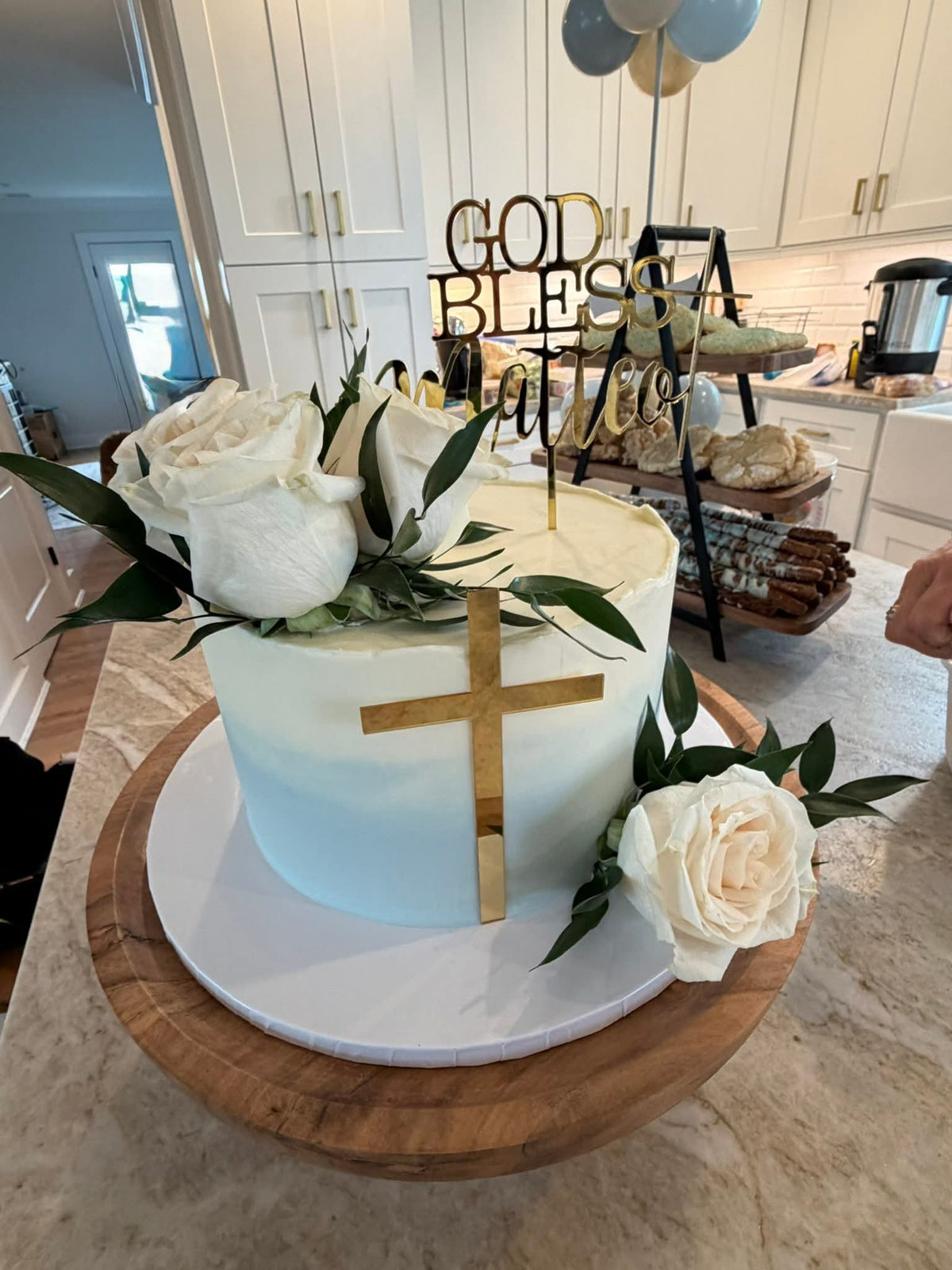God Bless Custom Cake Topper