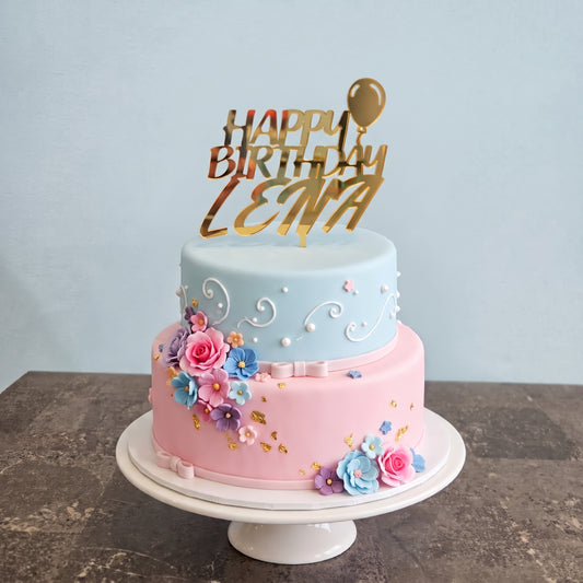 Happy Birthday Custom Cake Topper